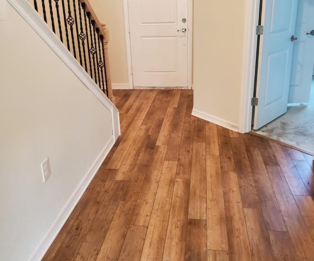Hardwood Entryway Installation