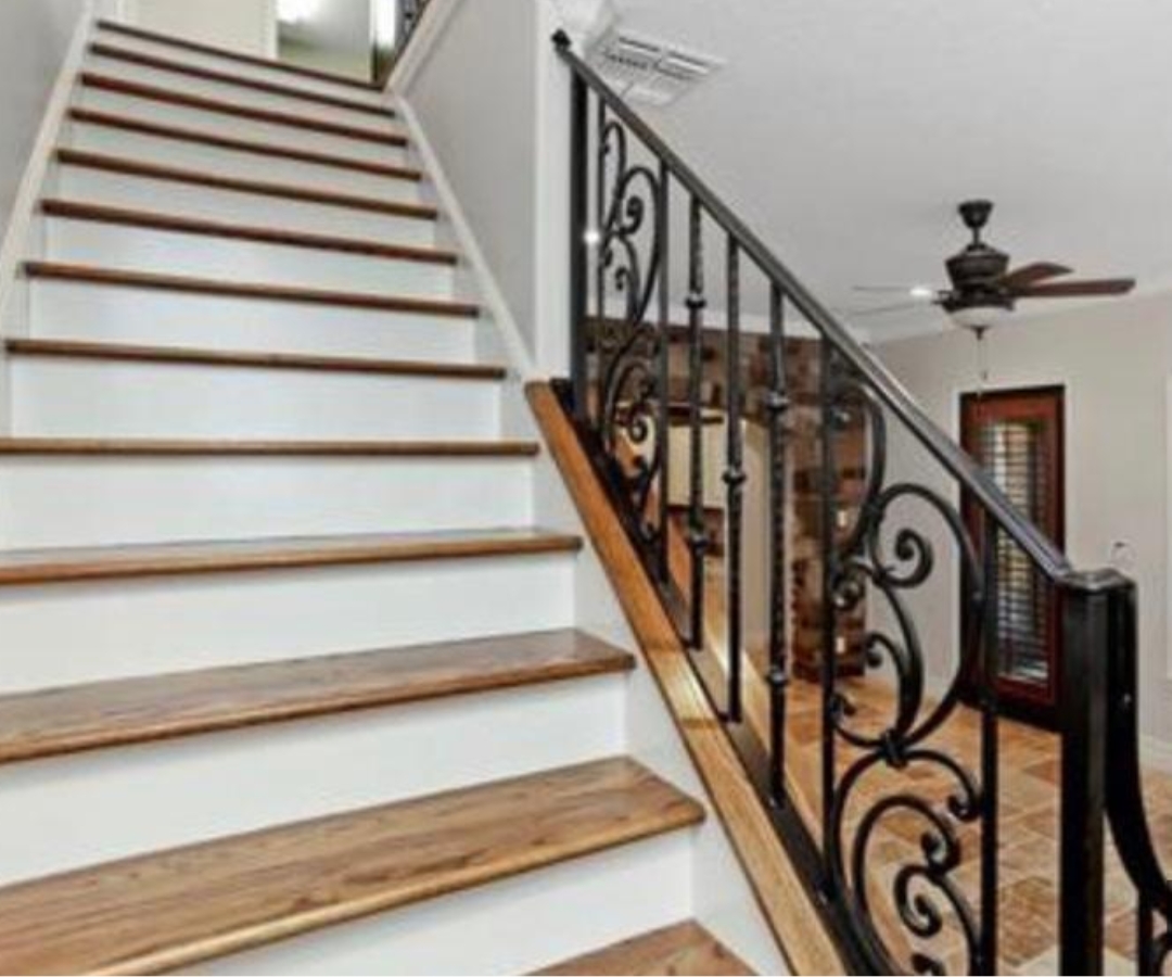 Elegant Hardwood Staircase
